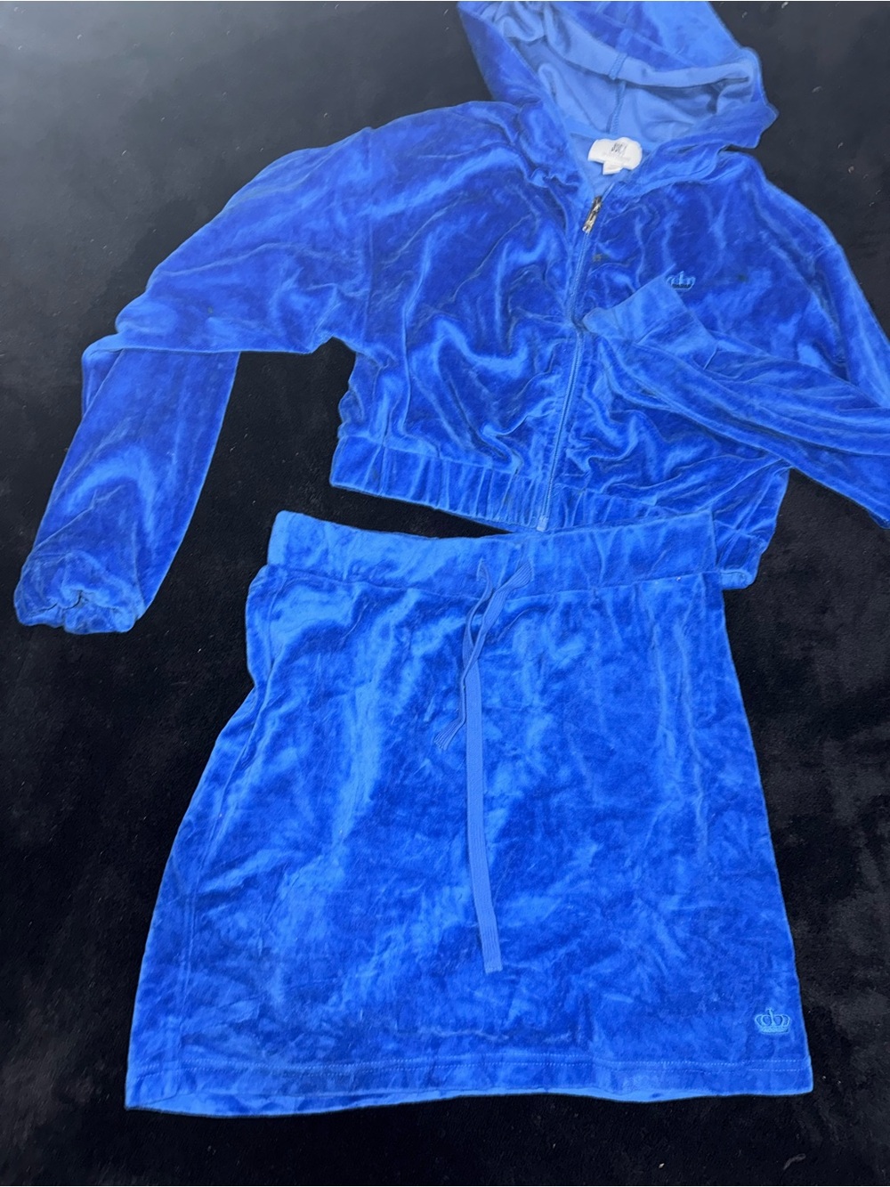 Velour set ju- Royal Blue Women's Lounge Set